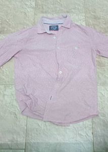 Pink Polka Dot Button Down Shirt