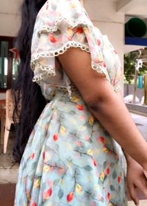 Olive Floral Cutest Dress