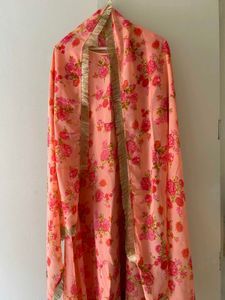 Floral Anarkali Dupatta Set