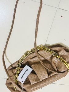 Woven Chain Shoulder Bag
