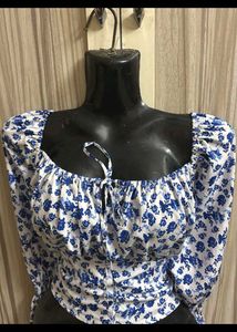 Floral Print Crop Top