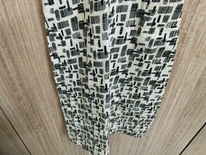 Monochrome Printed Sleeveless Dress 🖤 🤍