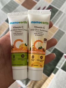MamaEarthVitamin C Range Sunscreen And Moisturiser