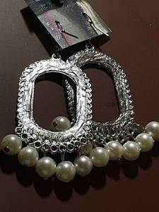 Pearl Drop metal Earrings