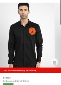 Lion Patch Black Shirt