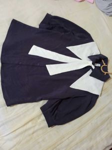 Korean Purple Short Top Girls