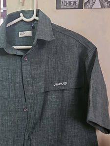Men's Green Short Sleeve Shirt