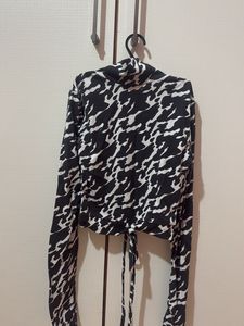 Animal Print Long Sleeve Top
