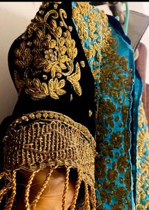Elegant Zardozi Dress with Jacket