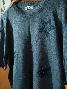 Blue Star Knit Top