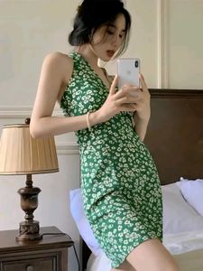 Floral Halter Midi Dress