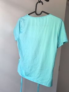 Cyan Ruched Top