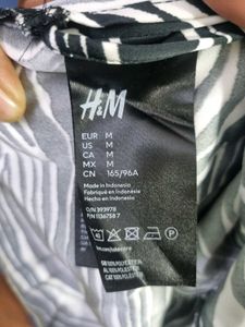 H&amp;M Zebra Print Mini Slip Dress