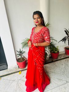 Red Partywear Gown❤️
