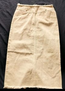 Denim Knee Length Skirt
