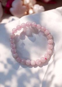 Rose Quartz Crystal Bracelet (8mm)