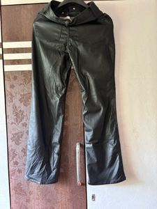 Black Faux Leather Pants