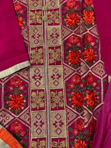 Pink Embroidered Kurta Set