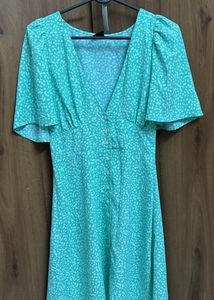 Mint Green Floral Dress