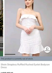 Chic White Bodycon Mini Dress🤍