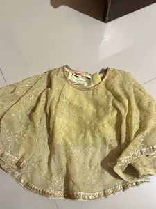 Stylish Ethnic Lehenga Choli Silk Set For BabyGirl