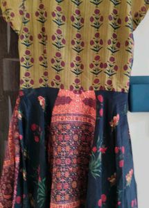 A Floor Touch Kurta For Women With Extra Margin