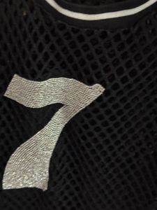 Mesh Jersey Dress with Rhinestone 7