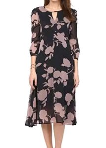 Women A Line Black Dress