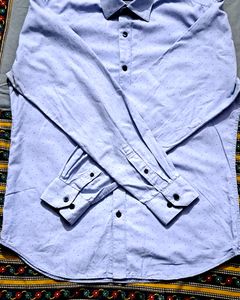 Branded louis sky blue printed shirt.