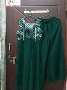 Green Kurta Palazzo Set