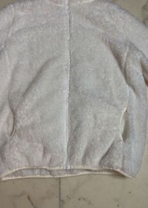 Cozy White Fleece Jacket
