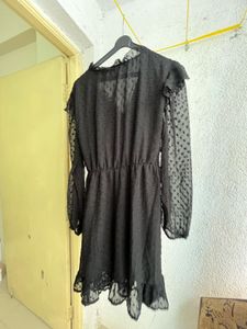 Elegant Black Sheer Dress