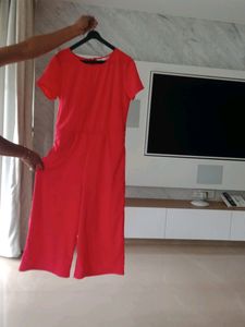 Red Jumpsuit Withbelt