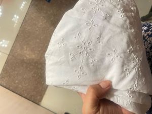 White Eyelet Mini Dress