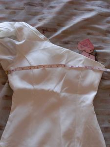 Mini White One Piece With Side Zip