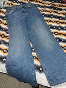 bershka wide legs denim
