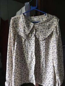 Floral Peter Pan Collar Blouse