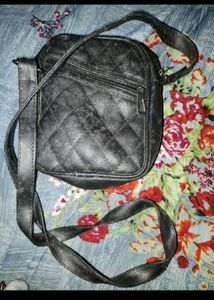 Black Quilted Crossbody Bag
