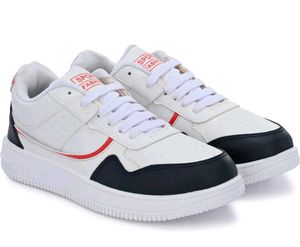 Trendy White &amp; Black Sneakers