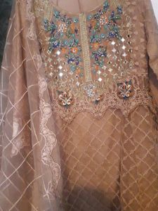 Beautiful Pakistani  High Low dress  3pc
