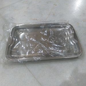 2 Stainless Steel Bowl With Tray