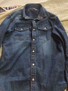 Denim Button-Down Shirt