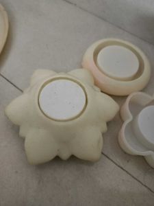 Set of 4 flower Candle Holders MOULD
