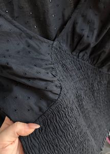 ONLY Cute Black Crop Top with sleeves | L size