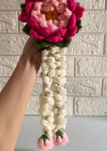 Floral Crochet Hair Gajra