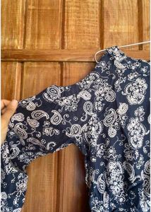 Paisley print cotton dress (M, 34/35&#34;)