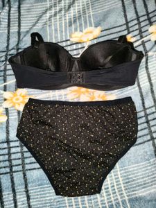 Black Bra Breef Set