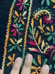 Embroidered Black Kurti Georgette