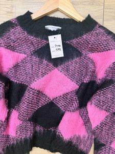 Pink Black Checkered Winter Top (FIX RATE)