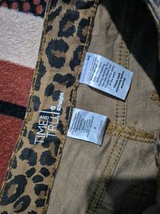 Tiger/Leopard Print Denim Jeans